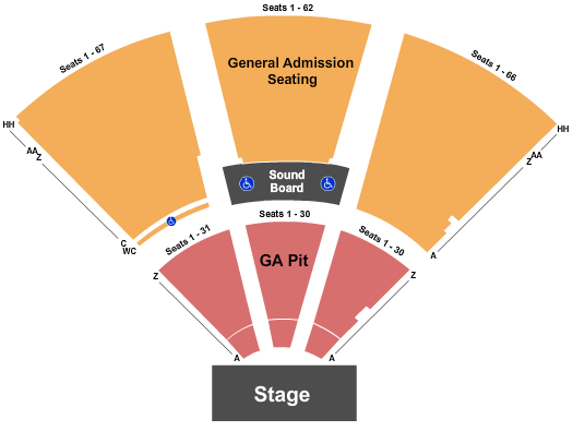 Virginia Credit Union LIVE! at Richmond Raceway Seating Chart: Young The Giant