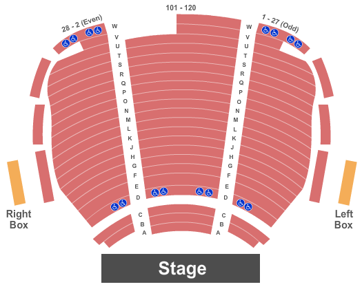 Virginia G. Piper Theater At Scottsdale Center for the Performing Arts Seating Chart