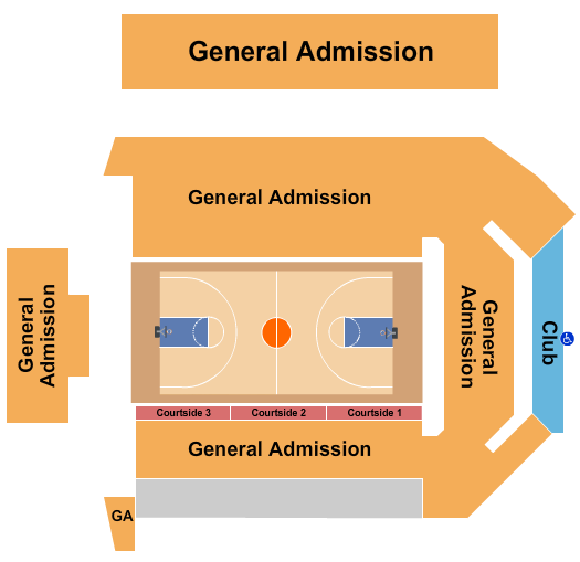 Virginia State University - Multi-Purpose Center Seating Chart: Basketball