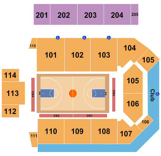 Virginia State University - Multi-Purpose Center Seating Chart: Harlem Globetrotters