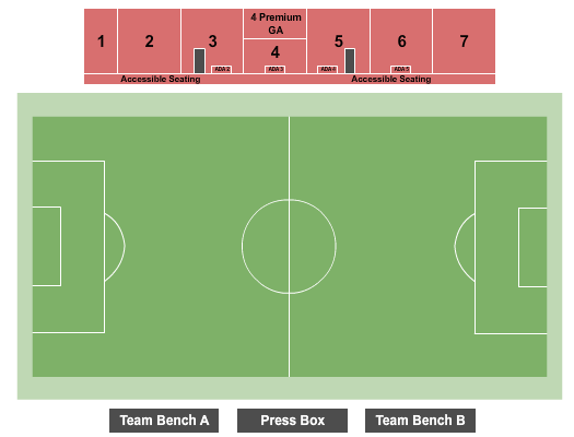 Virtue Field Seating Chart: Soccer
