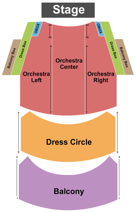Visa Screening Room at Princess of Wales Theatre Seating Chart: End Stage