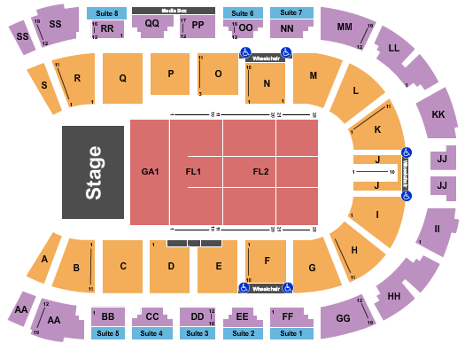 VisitLethbridge.com Arena Seating Chart: Brad Paisley