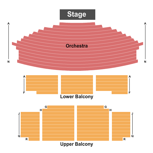 Viterbo University Fine Arts Center Seating Chart: End Stage