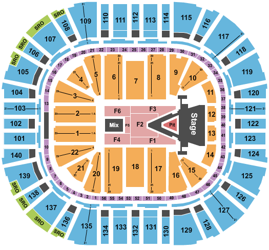 Delta Center Seating Chart: Aerosmith