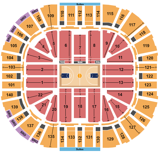 Vivint Center Seating Chart