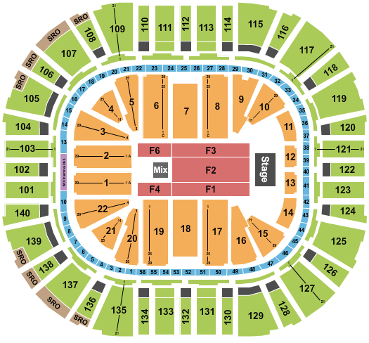 Delta Center Seating Chart: Endstage 3