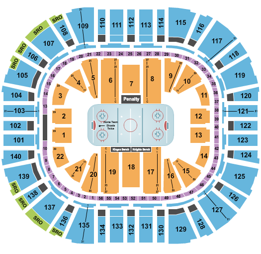 Delta Center Seating Chart: Hockey 2