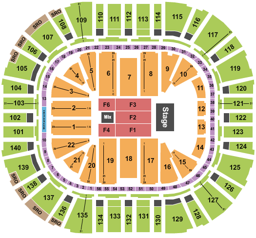 Delta Center Seating Chart: The Eagles