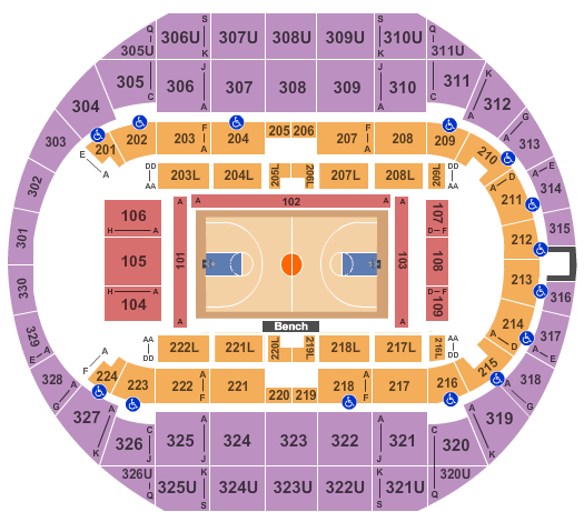 Vbc Arena Seating Chart