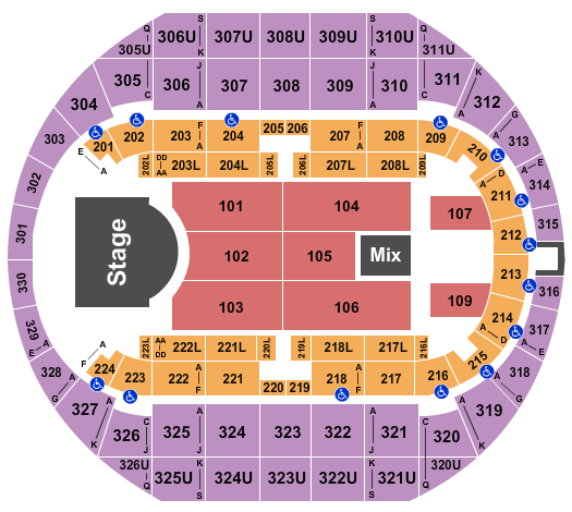 Blaisdell Arena Concert Seating Chart