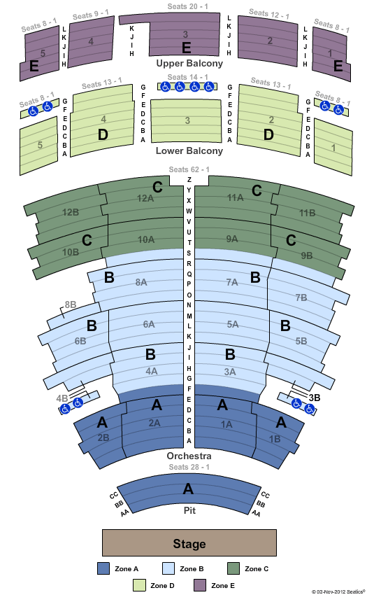 Von Braun Center Concert Hall Seating Chart