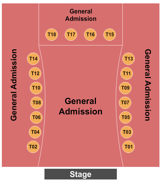 VooDoo Lounge At Harrah's North Kansas City Seating Chart: GA & Tables