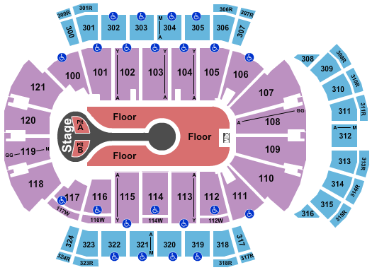 VyStar Veterans Memorial Arena Seating Chart: Benson Boone