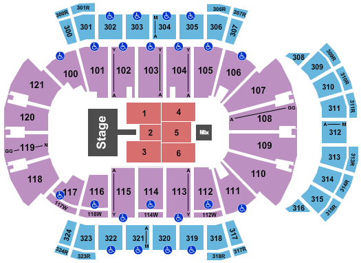 VyStar Veterans Memorial Arena Seating Chart: CeCe Winans