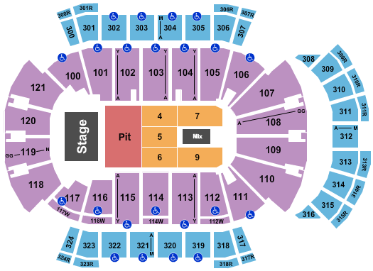 VyStar Veterans Memorial Arena Seating Chart: Chris Stapleton