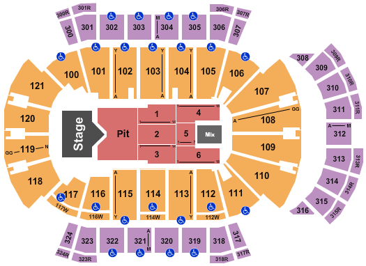VyStar Veterans Memorial Arena Seating Chart: Cody Johnson