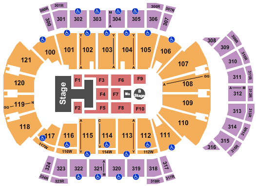 VyStar Veterans Memorial Arena Seating Chart: Disney