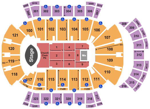 VyStar Veterans Memorial Arena Seating Chart: Eric Church