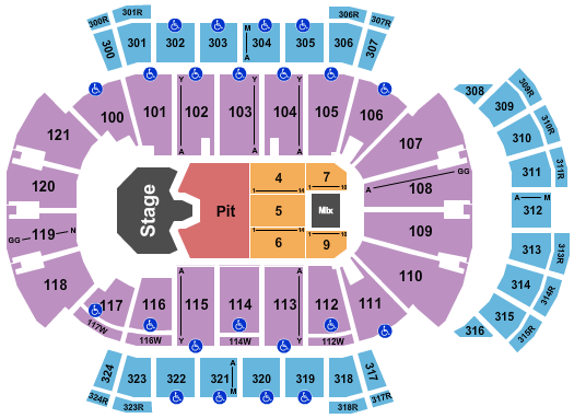 VyStar Veterans Memorial Arena Seating Chart: Ghost