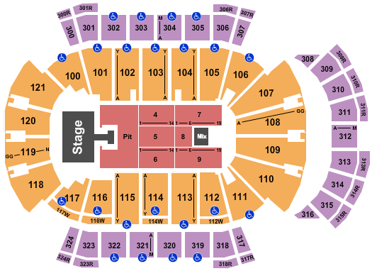 VyStar Veterans Memorial Arena Seating Chart: Hardy