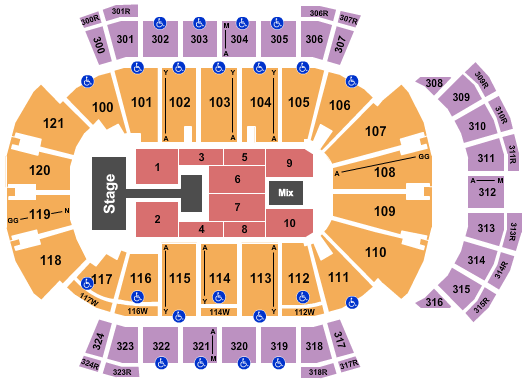 VyStar Veterans Memorial Arena Seating Chart: Kirk Franklin