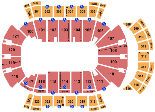 VyStar Veterans Memorial Arena Seating Chart: Monster Trucks