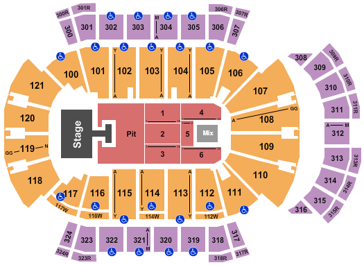 VyStar Veterans Memorial Arena Seating Chart: Riley Green