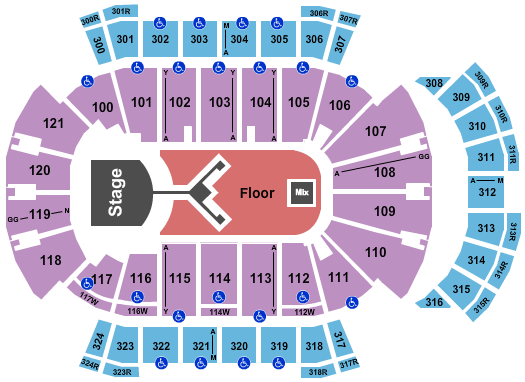 VyStar Veterans Memorial Arena Seating Chart: Shinedown