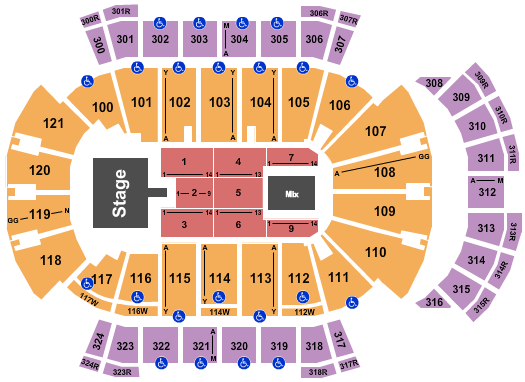 VyStar Veterans Memorial Arena Seating Chart: Smashing Pumpkins