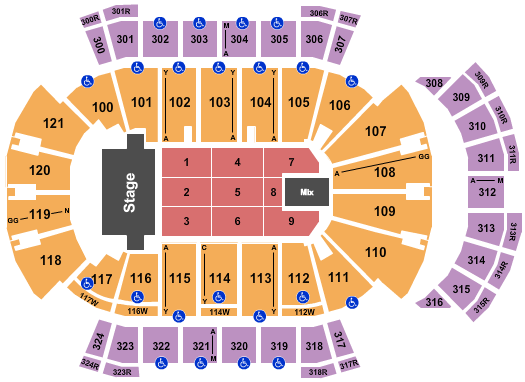 VyStar Veterans Memorial Arena Seating Chart: TSO