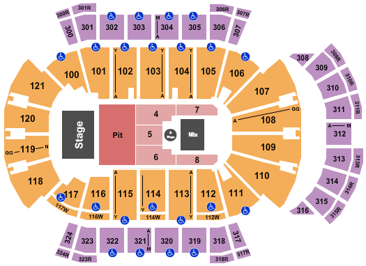 VyStar Veterans Memorial Arena Seating Chart: Tyler Childers