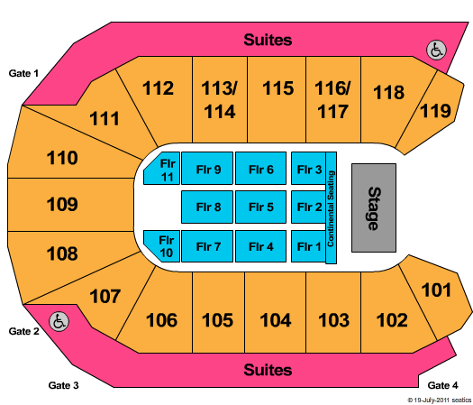 WFCU Centre Seating Chart: Elton John