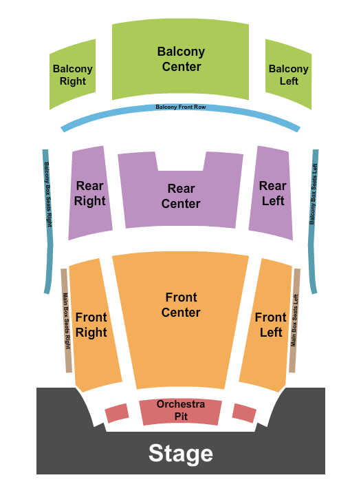 Wachholz College Center Seating Chart: End Stage
