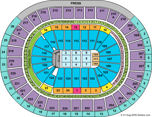 Wells Fargo Center Seating Chart