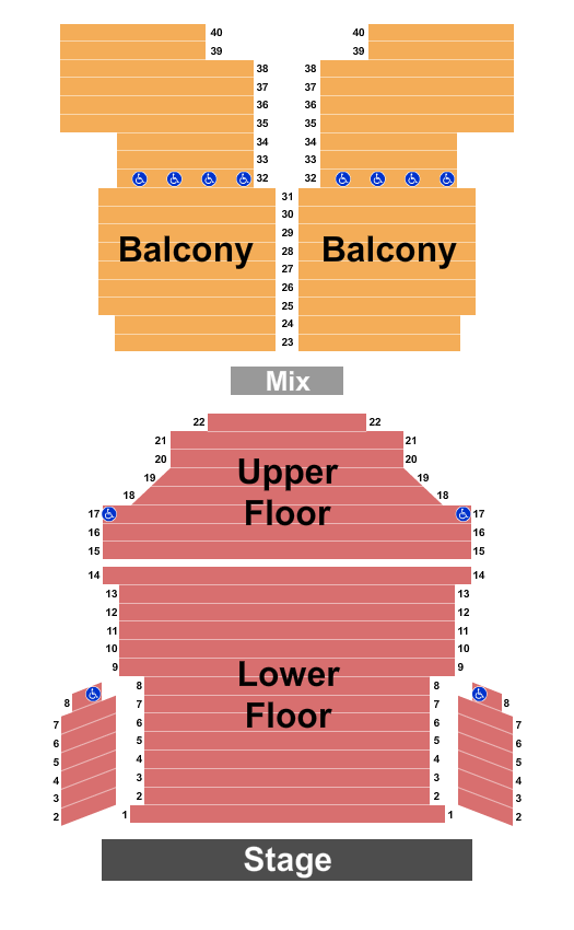 Waco Hippodrome Seating Chart: Endstage 2