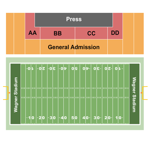 Wagner Stadium Seating Chart: Football