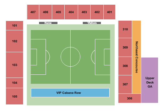 WakeMed Soccer Park Seating Chart: Soccer - TST