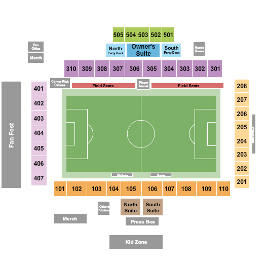 WakeMed Soccer Park Seating Chart: Soccer 2