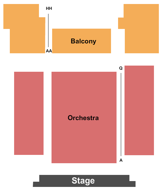 Walhalla Civic Auditorium Seating Chart: End Stage