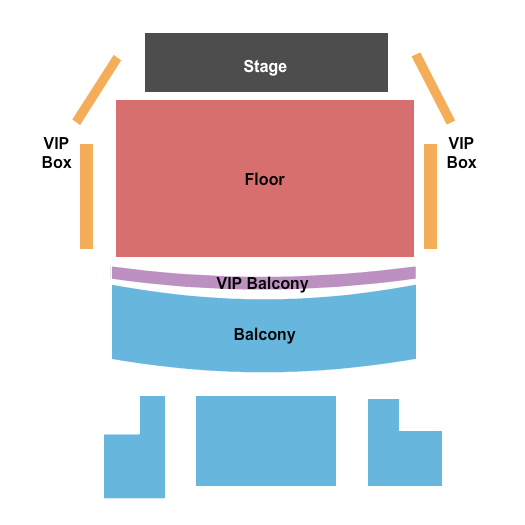 District Music Hall Seating Chart: Endstage GA Floor 4