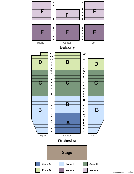 Wallace Hall Fine Arts Center Seating Chart