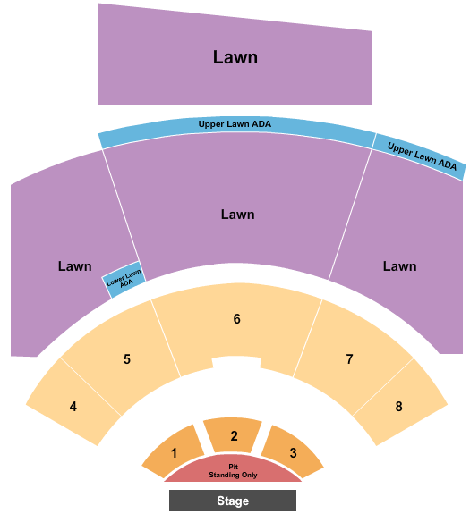 Walmart AMP Seating Chart: Endstage Pit/Lawn2
