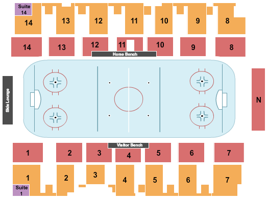 Walter Brown Arena Seating Chart: Hockey