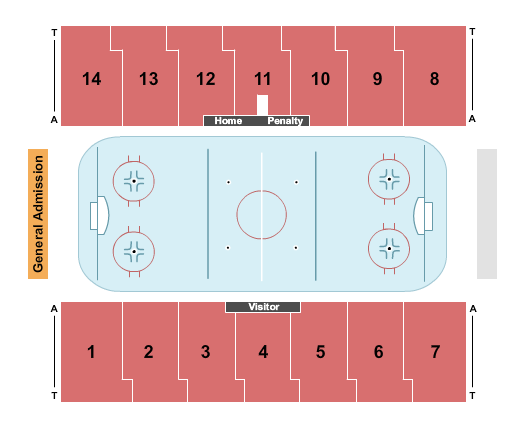Walter Brown Arena Seating Chart: Women's Hockey