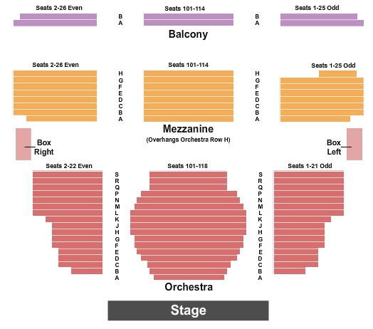 Walter Kerr Theatre Seating Chart: Endstage 2