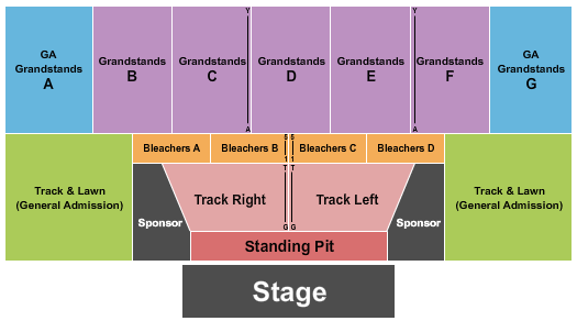 Walworth County Fair Grounds Seating Chart: Endstage GA Pit/VIP