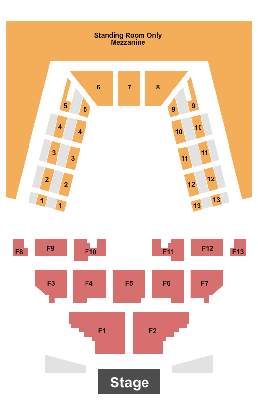War Memorial Auditorium - FL Seating Chart: Endstage 2