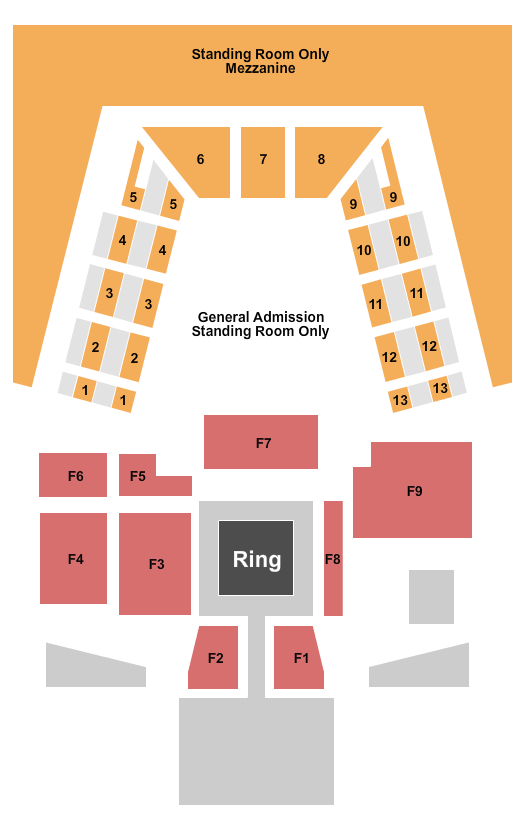 War Memorial Auditorium - FL Seating Chart: WWE