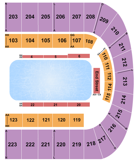 Budweiser Event Center Seating Chart Disney On Ice